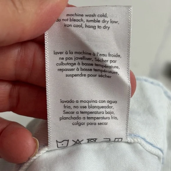 WeWoreWhat Wide Leg Jeans Size 30 Pale Blue High Waisted - Picture 8 of 8